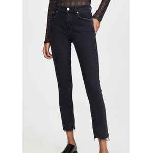 Agolde Toni Mid-Rise Black Jeans